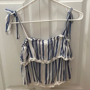 If you like ruffle tie tops, this one is for you!